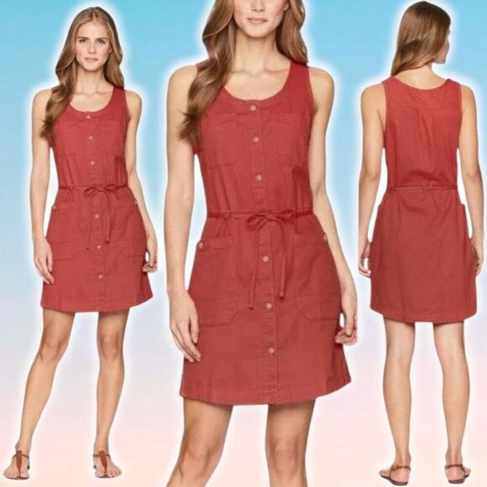 THE NORTH FACE Sandy Shore Pocket Dress Sz XS Washed Salmon Red